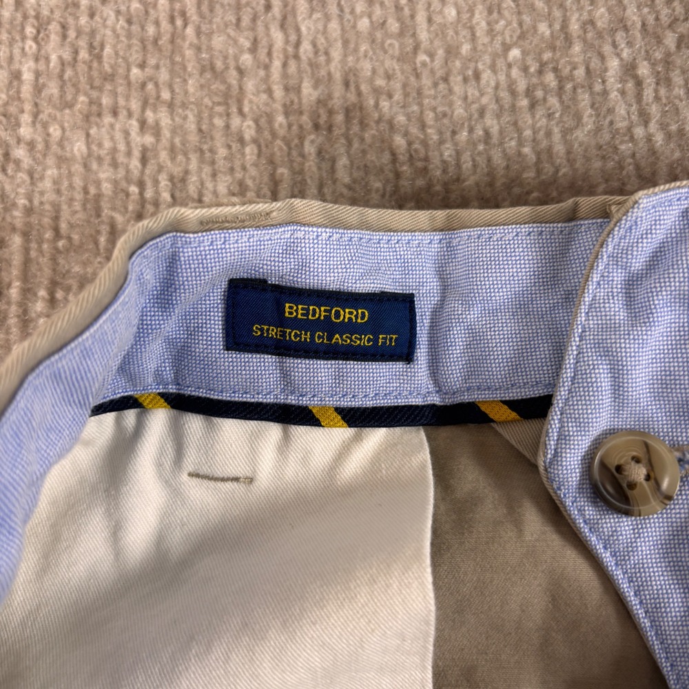 Polo Ralph Lauren The Bedford Stretch Classic Fit Khaki Pants Men's Size 44Bx30 - Picture 5 of 9